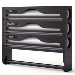 G&eacute;n&eacute;rique Distributeur Aluminium Et Film Alimentaire avec Porte Sopalin Cuisine, Derouleur Film Alimentaire, Distributeur Papier Aluminium et Film, Support de Rangement pour Mural/Tiroir de Cuisine (yunrui  Discount Store, neuf)