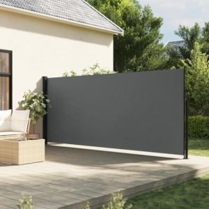 Festnight Auvent lat&eacute;ral r&eacute;tractable 180x500 cm Store Brise Vue Jardin Retractable Store lat&eacute;ral Enroulable Brise Soleil Paravent Exterieur Opaque-Anthracite-180 x 500 cm (yeyetee, neuf)