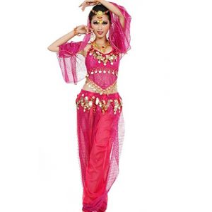 Astage Femme Sportswear Danse Wears Halter Top Harem Pantalon Sarouel Vêtements Fuchsia (Dance voice, neuf)