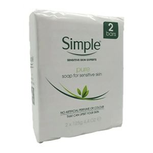 Simple Lot de 6 savons purs pour peaux sensibles 125 g (Advanced Healthcare products Ltd, neuf)