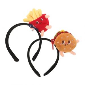 LIFKOME 2pièces Bandeau Décoratif Hamburger Et Frites Accessoire Pour Cosplay Et Fêtes Pour Âges (Lmposing, neuf)