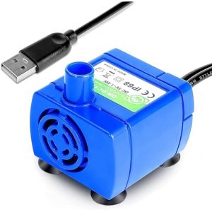 VinDox Pompe de Remplacement pour Fontaine à Eau Automatique pour Chat - Super Silencieuse avec Câble de 170 cm (Pas de Lumière LED) (ProPetmo, neuf)