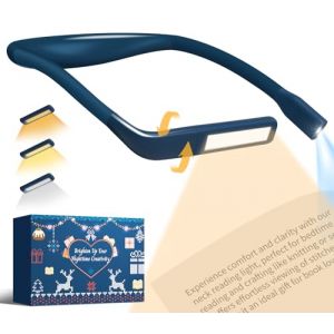 Liseuse Lampe de Lecture de Cou - Rechargeable Lampe Lecture au Lit, 3 Couleurs Liseuse LED Flexible Lampe Tour de Cou pour Livre Tricoter Couture Camping R&eacute;paration, Cadeau Homme Femme Lecteur Ado (DEEPRICE FISH EU STORE, neuf)