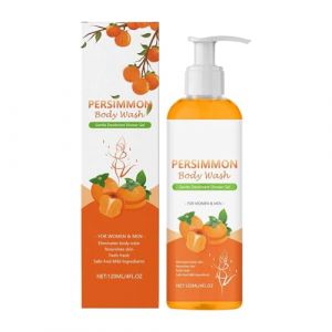 Gel douche au kaki, gel douche naturel au kaki pour les odeurs corporelles, savon déodorant - Doux et non irritant, gel douche hydratant et nettoyant en profondeur, routine fraîcheur (1PCS) (hangshengshangmao, neuf)
