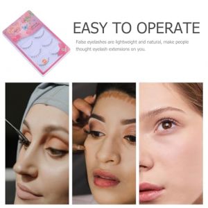 Healvian 10 paires Faux Cils Inférieurs Naturels avec Bande Transparente Extensions de Cils Artificiels pour Femmes Look Charme Quotidien et Fêtes (Pxinyao, neuf)