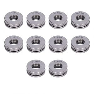 10 Pi&egrave;ces Roulements de But&eacute;e D'avion Roulements de But&eacute;e D'avion Roulement de But&eacute;e Haute Pr&eacute;cision D&eacute;tachable Miniature Kit de Roulement Axial en M&eacute;tal (51100) (Chasoe, neuf)