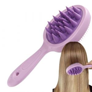 Brosse de shampooing masseur cuir chevelu en silicone, brosse pour cuir chevelu, brosse exfoliante pour cuir chevelu, brosse à cheveux polyvalente anti-exfoliante, brosse à shamp (yueyuer, neuf)