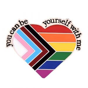 RAMGLYO Pride Pin Arc-en-ciel Broches Gay Pride Citations inspirantes Arc-en-ciel Broches (Rainbow) (ZHANG QING DE DIAN, neuf)