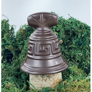 Moulage chocolat de Paques CLOCHE 110g - chocolat de Pâques - Fabrication artisanale en France - chocolat de paques lapin poule cloche poussin oeuf (Chocolat noir) (CHOCODIC Maître artisan chocolatier depuis 1995, neuf)