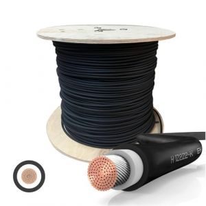 SOLARTRONICS Câble Solaire 4 mm² - 150 m - Noir - Posable à la Terre - Rallonge Photovoltaïque - Fabriqué En (solartronics, neuf)
