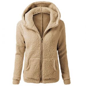 Vetement Femme Hiver Veste Polaire &agrave; Capuche Zipp&eacute; &agrave; Manche Longue Pull Avce Poche Manteau Chic Et Elegant Chaud Sweat Pas Cher Hoodie Y2K, Polaire Veste Femme, Sweat &agrave; Capuche Chaud Laine Zipp&eacute; Tops (⭐⭐⭐⭐⭐5.0 Zhiyao, neuf)
