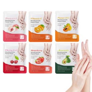 Masque Pour Les Mains Boxiatil, 6 Paires Gants Hydratants Pour Soin De Mains, Masques Hydratants Et Exfoliants Pour Les Mains, Gants Réparateurs pour Mains Douces et Hydratées (HWXH-EU, neuf)