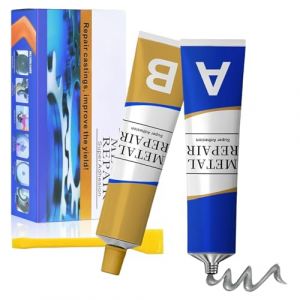 P&acirc;te R&eacute;paration en M&eacute;tal,Soudure &agrave; Froid Metal,Magic Welding Glue 100g AB Glue,Colle Metal Extra Forte,Soudure Magique Colle, Colles &Eacute;poxy M&eacute;tal,pour R&eacute;servoirs Carburant,Plomberie (Seaneene, neuf)