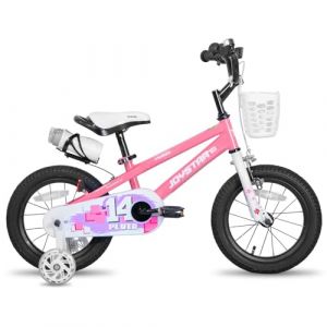 JOYSTAR Pluto 12 Pouces v&eacute;lo pour Enfants pour Les gar&ccedil;ons et Les Filles de 2 &agrave; 4 Ans. V&eacute;lo Enfant avec stabilisateur et Panier.Rose (Dukee_EUSALE, neuf)