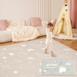 Joypony Tapis d'&eacute;veil B&eacute;b&eacute;, Pliable Tapis Bebe, Tapis De Jeu pour Enfant Bebe, Mat de jeu imperm&eacute;able et non glissant, b&eacute;b&eacute; jeu avec un sac de transport 120 &times; 120 &times; 1 cm For&ecirc;t (Joypony Home, neuf)
