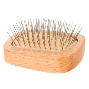 MUSISALY Brosse à Cheveux Bois Avec Picots Brosse Démêlante Pour Adultes Outil De Coiffage Pratique Et Doux Pour Utilisation à Domicile Ou Déplacement (YangF, neuf)