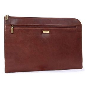 Visconti - Porte Document Cuir Homme - Pochette Pour A4 Bloc-Note et Tablette - Portefeuille Zippé - Conférencier Organiseur - 18238 BOND - Tanne (The Real Handbag Shop, neuf)