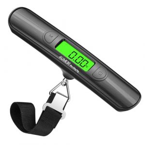 4UMOR P&egrave;se Bagages de Voyage Max 50kg/110lb &Eacute;cran LED Ultra Clair P&egrave;se Valise &Eacute;lectronique de Pr&eacute;cision Bouton d'Unit&eacute; Ind&eacute;pendant g/kg/oz/lb Fonction Tare Balance Bagage Valise Voyage de Poche (MiTo, neuf)