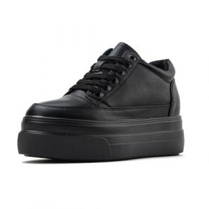 ANUFER Femmes Mode Baskets &agrave; Plateforme Talon Compens&eacute; Cach&eacute; &agrave; Lacets Chaussures de Tennis Noir SD5A40201 EU37.5 (ANUFER's Shop, neuf)