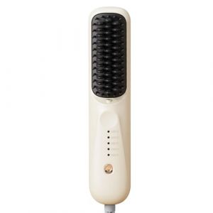 Brosse &agrave; Lisser,Styleuse Chauffante Portable Anti Br&ucirc;lure,Coiffant Anti-Br&ucirc;lure Brosse &Agrave; Boucler - pour Cheveux Fins, &Eacute;pais et Mince, pour Usage &agrave; la Maison, en Appartement, au Dortoir, en Voyage, au (hejianhong, neuf)