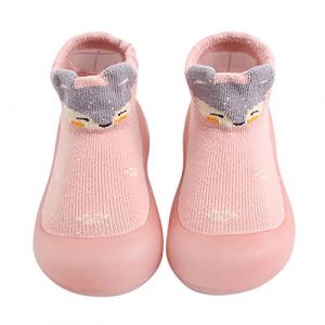 pvucpot Chaussons Enfant Chausson Chaussette Chaussures Premiers Pas Chaussette Antiderapante Unisexe Bebe Antid&eacute;rapantes avec Semelle en Caoutchouc Souple (goodups, neuf)
