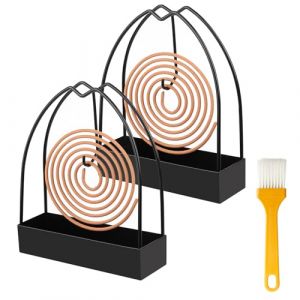 YAOZUP Support De Bobine De Moustique, 2 PCS Support de Bobine Anti-Moustique, Porte Spirale Anti-Moustique, Iron Support Spirale Anti Moustique pour Chambre Salon Cuisine Bureau (B) (VOPTYC, neuf)