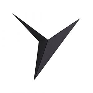 KRIPINC Triangulaire Fer Lampe Murale LED, Applique Murale Noire, Applique Murale Industrielle, Luminaires Mural Int&eacute;rieur, Applique Art Deco pour Salon, Chambre, Chevet, H&ocirc;tel, Bar (Lumi&egrave;re Chaude) (Chancetoinc, neuf)