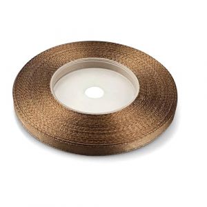 Netuno 1 ruban de satin, 6 mm x 32 m, couleur : marron clair, en tissu, d&eacute;coratif, pour le bricolage, la d&eacute;coration de mariage, l&rsquo;emballage de cadeau (netuno, neuf)