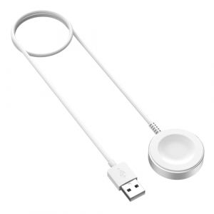 MoKo Chargeur Magn&eacute;tique pour Huawei Watch GT 6/5/4/3/2 Pro/Watch 5/4/3/Fit 4/Ultimate/D2 - Mod&egrave;les Standard et Pro, Station de Recharge en Alliage d'aluminium avec C&acirc;ble de Recharge de 100 cm, Blanc (Fengchidianzi, neuf)