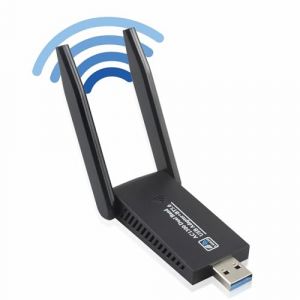 BOOBRIE AC1300 Mbps Cl&eacute; WiFi Puissante Bluetooth 5.0 avec MU-MIMO Wireless WLAN Cl&eacute; Wi-FI pour PC Dual Band 2,4 GHz 5 GHz Antenne USB 3.0 pour Ordinateur Portable Bureau Windows 10/8/7/Vista/XP Mac (BOOBRIE, neuf)