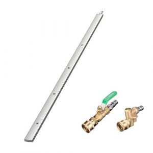 Baguette de nettoyage portable pour radiateur de voiture, outil de rinçage de réservoir d'eau de voiture, baguette de nettoyeur haute pression, buse plate, tige de 60 cm, Pas besoin de démonter (QYJLOFMVE, neuf)
