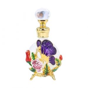 OIIBWQ Flacon de Parfum En, Vide, Flacon de Parfum, 25 Ml, Cadeaux, Portable, Bouchon Compte-gouttes, Pendentif En Verre, Distributeur pour Femme, Flacon Av, Violet (Weave Realm, neuf)