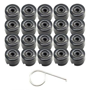 Arotzelox 20* Cache-vis de Roue 19 mm pour Transporter T5 T6 2003-2020 Capuchons d'écrou de Roue, Capuchons d'écrou de Roue de Voiture, Capuchons de Cache-tête de vis d'écrou de Roue (LYXZELOX, neuf)