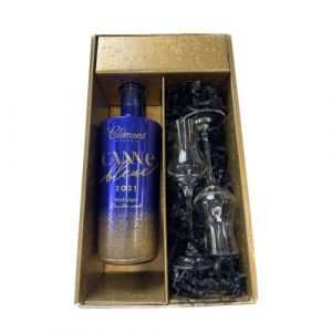 Coffret cadeau - Rhum - Or - CL&Eacute;MENT - Canne Bleue - 2 Verres &agrave; Rhums CHEF & SOMMELIER (Wine And More, neuf)