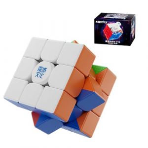 Moyu WRM V10 Cube de Vitesse, Cube Magique Magnétique 3x3, moyu v10 Puzzle Cube adapté aux entraînements de compétition et aux Cadeaux d'anniversaire(Matte Version) (MoYu FR, neuf)