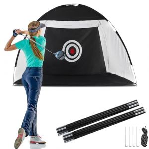TUKAILAi Filet de frappe de golf, pliable, filet de golf portable pour jardin, int&eacute;rieur et ext&eacute;rieur, filet de frappe d'exercice de golf pour arri&egrave;re-cour pour l'int&eacute;rieur et l'ext&eacute;rieur (TUKAILAI, neuf)