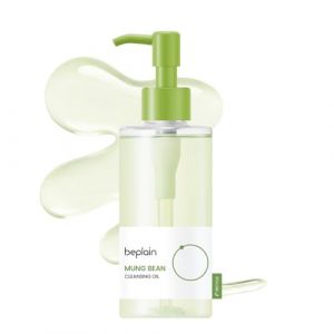 beplain Huile nettoyante aux haricots mungo (200 ml) non parfumée, non comédogène, prouvée pour éliminer les points noirs et les pores profonds, convient aux peaux sensibles Double nettoyage (HCGlobal, neuf)