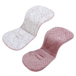 Universel Coussin de Siège pour Poussette, Réversible Coussin Réducteur Poussette, Confortable et Respirant, Compatible avec Poussettes, Sièges-Auto, Berceaux et Chaises Hautes (Goutte Rouge) (Naughty Baby Store, neuf)