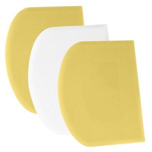 SURDOCA Corne Patisserie Coupe Pate Pain - 3P 4.7x3.7'' Antidérapante Plastique sans BPA Bord et Coin Tranchants Souple Racloir Coupe Pate Patisserie - Accessoires de Décoration Outils de Modelage (Asinta-IT, neuf)
