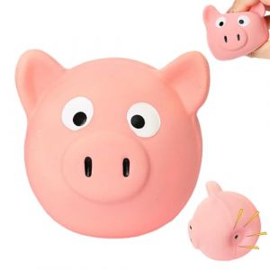 ycezw Jouets en Latex pour Animaux de Compagnie, Jouets pour Chiens grin&ccedil;ants - Jouet couineur de Langue, Boule de Cochon, Boules de Chien en Latex Mignonnes et Amusantes,Balles de Chien en Latex (niaderm, neuf)