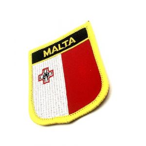 Écusson brodé thermocollant ou à coudre Motif drapeau européen de Malte (SNS Components, neuf)