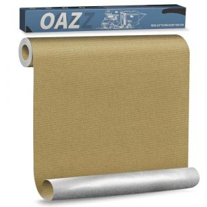 Pièce Autocollante en Tissu, 40 x 200 cm Tissu Toile Autocollant, Kaki, Pièce de Toile Imperméable Autocollante pour Canapé Tente Meuble Siège Auto Chaise Longue (OAZ, neuf)