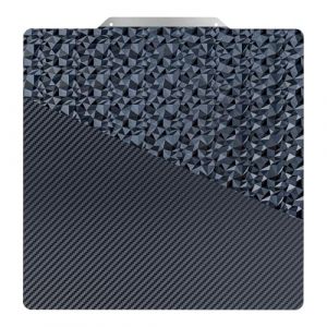 AJOYIB 220mm (SANS BASE MAGN&Eacute;TIQUE) PEO (Motif Diamant) & PET (Motif Fibre de Carbone) Plateau d'Impression 3D Adh&eacute;sif pour Artilery Genius, Anet A6, A8 (AJOYIB Official, neuf)