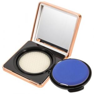 Gogogmee Bo&icirc;tier Vide de Fond de Teint Coussin Magn&eacute;tique 1 Pi&egrave;ce, Plastique Blanc et Rose Dor&eacute;, avec Miroir Int&eacute;gr&eacute; et &Eacute;ponge Maquillage, Compact Portable pour Maquillage Voyage (Kolding Luo, neuf)