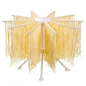 Penelife Séchoir à Pates Fraiches - Séchoir Pates Fraiches avec 10 Bras Extensibles - Accessoire Machine à Pates Fraiches - Support pour Suspendre 2 kg de Pâtes, Blanc (CLM-Tech, neuf)