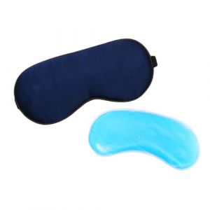DEARMAMY 1 Masque Pour Les Yeux En Soie Pour Dormir Masque Chauffant Pour Les Yeux Occultant Chaud Et Froid Bloquant La Lumière Pour Les Hommes Endormis Masque Occultant Pour Les (Liiane, neuf)
