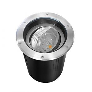 Spot LED Encastrable Exterieur Spot Terrasse Exterieur Encastrable Angle D'éclairage Réglable COB Acier Inoxydable 304 IP67 Étanche pour Jardin Pelouse Mur de Pierre Terrasse (AMZFR（品牌已备案）, neuf)