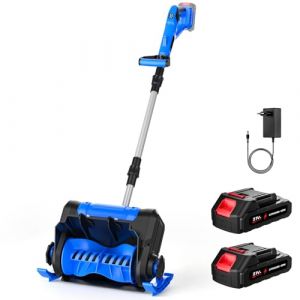 Fraise &agrave; Neige sans Fil, 21V Pelle &agrave; Neige sans Fil Pliable avec 2 x 2.0Ah Batteries et Chargeur, 30 cm Largeur et 18 cm Profondeur de Nettoyage, Distance De Projection 8.5 M, Moteur sans Balais (BETA STORE S.R.L., neuf)