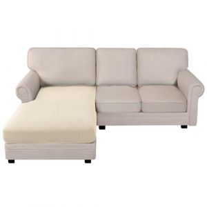 BellaHills Housse Canapé d'angle,Housse Canapé Extensible,Housse Meridienne,Protege Canape pour Chien Chat Enfant,Chaise Longue,Naturelle (BellaHills, neuf)