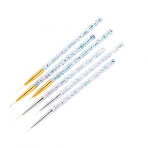 DEARMAMY 6 Pièces Ensemble De Stylos à Colorier Stylos à Ongles Trousse Pour L'art Des Ongles Pinceau Fin Pour Nail Art Outil Bâtons D'ongles Conception D'ongles Clou (Liiane, neuf)